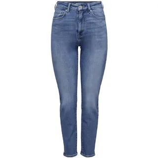 ONLY Damen Jeans 15283925 Medium Blue Denim 28-30
