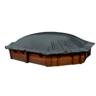ANKO Planen Poolabdeckung Anthrazit 350 cm x 350 cm