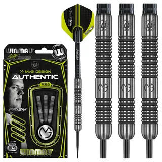 WINMAU Michael Van Gerwen MvG Authentic 24g Profi Wolfram Steeltip Dartpfeile Set mit Flights und Schäfte