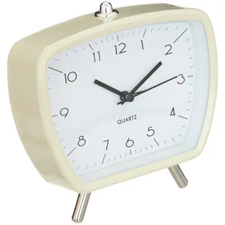 Retro Wecker CATHY, 14 x 14 cm - Creme