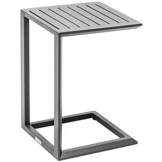 Hespéride - Quadratischer Gartenbeistelltisch Évasion in Graphitgrau - 38 × 38 cm - Graphit