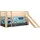 Spielbett Pino 90 x 200 cm Kiefer massiv beige