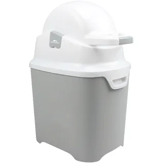 Bebeconfort geruchsdichter Windeleimer Größe L, Windeleimer, Deckel geruchsdicht, für alle Müllbeutel, für bis zu 30 Windeln, Bedienung mit einer Hand, praktische Größe, leicht zu reinigen, Grau