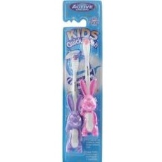 Beauty Formulas, Handzahnbürste, Active Oral Care - Kids Quick Brush 3-6 Years Toothbrushes For Children Rabbit 2 Pcs. (2 x)