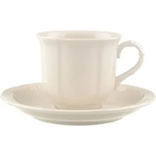 Villeroy & Boch Manoir Teetasse mit Untertasse 0,13 l Weiß