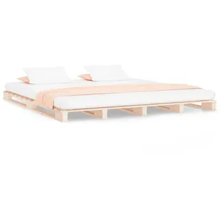 vidaXL Palettenbett 200x200 cm Massivholz Kiefer