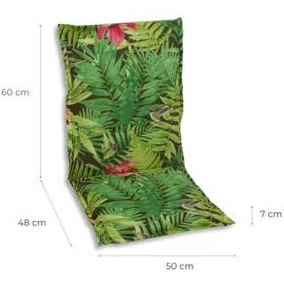 GO-DE Gartenstuhlauflage 50 x 110 x 7 cm mehrfarbig 1 St.