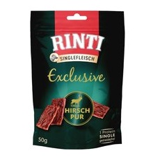 50 g Cerb pur RINTI Single Meat Exclusive Snackuri pentru câini