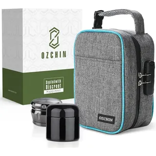 Geruchsdichte Tasche mit Zahlenschloss, abschließbarer Boxbeutel, Reise-Aufbewahrung (23 x 16 x 12 cm), für Frauen und Männer.