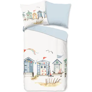 Duvet cover Good Morning 135x200 + 1* 80x80 cm - maritime/ beach houses - Weiß