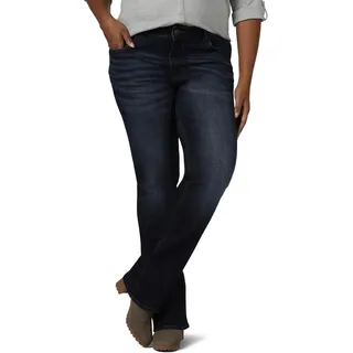 Riders by Lee Indigo Damen Midrise Bootcut Jeans, Einbruch der Dunkelheit (Night Fall), 46