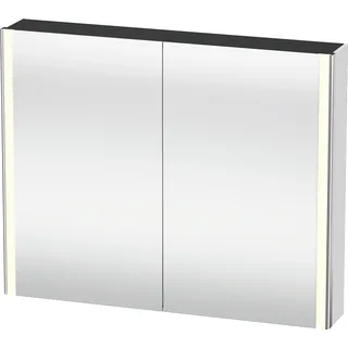 Duravit XSquare Spiegelschrank mit LED- Beleuchtung, 1000x800x155mm, XS7113018180000, Farbe: Weiß Matt Dekor