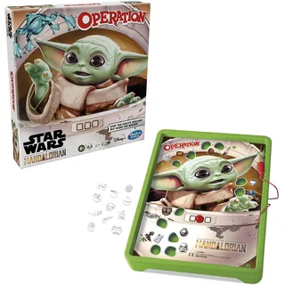 Hasbro Operation Game: Star Wars The Mandalorian Edition Board Game for Kids Ages 6 and Up, The Child who Fans Call Baby Yoda is Causing Mischief (englische Sprachausgabe)