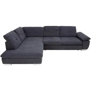 Xora Ecksofa , Dunkelgrau , Textil , Uni , Ottomane links, L-Form , 313x242 cm , Goldenes M , Typenauswahl, Bettkasten erhältlich, Fußauswahl, Stoffauswahl, Armteilvarianten, seitenverkehrt erhältlich, Bettfunktion erhältlich, Hocker erhältlich, Rücken echt , Wohnzimmer, Sofas & Couches, Wohnlandschaften, Ecksofas