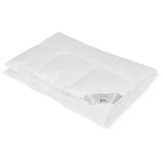 Bettdecke , Weiß , Textil , Füllung: Federn , 155x220 cm , Made in Germany, Oeko-Tex® Standard 100, Responsible Down Standard (Rds), Downpass, Downafresh® , Heimtextilien, Kopfpolster & Bettdecken, Bettdecken