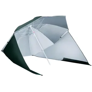 Outsunny Strandschirm 210 x 210 cm Dunkelgrün