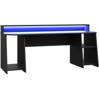 Forte Gaming-Tisch Tezaur Schwarz matt