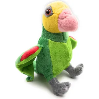 Onwomania Plüschtier Kuscheltier Stoff Tier Vogel grün Amazone Papagei 18 cm - Grün