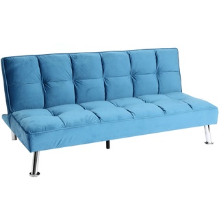 Mendler Sofa HWC-K21, Klappsofa Couch Schlafsofa, Nosagfederung Schlaffunktion Liegefl√§che 181x107cm Kunstleder, schwarz