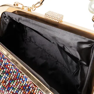 FELIPA Women's Damen Handtasche Clutch, SCHWARZ Mehrfarbig