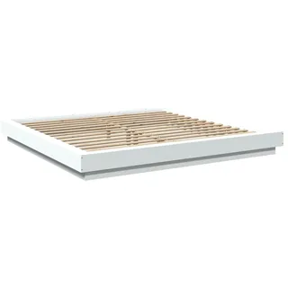 vidaXL Bettgestell Weiß 180x200 cm Holzwerkstoff - Weiß