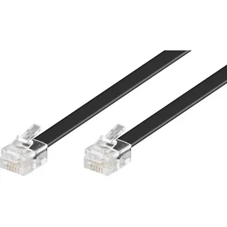 Wentronic Goobay RJ12 Anschlußkabel 3m,sw,St/St 50321
