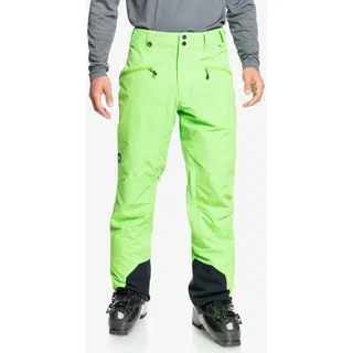 Snowboardhose QUIKSILVER, Herren, Gr. XS, grün (jasmine grün), 100% recyceltes Polyester / 97% Polyester, 3% Elastan, Hosen Snowboardhose
