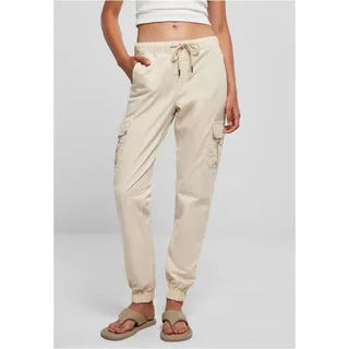 URBAN CLASSICS Cargohose High Waist Weißsand M