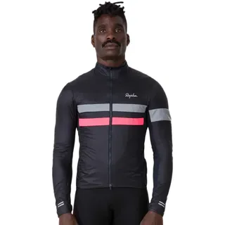 Rapha Brevet Insulated Jacke - Dark Navy / High-Vis Pink / Silver - XL