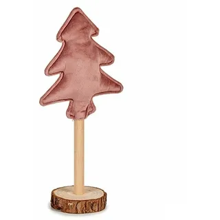 krist+ Weihnachtsbaum Polyester Rosa Holz 8 x 13 x 30 cm (12 Stück)