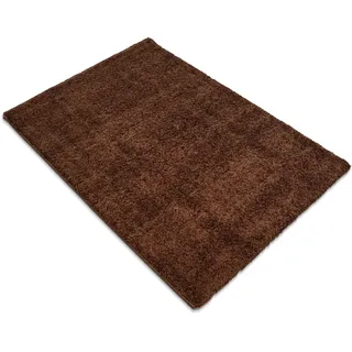 andas Hochflor-Teppich »Tretten«, rechteckig, 30 mm Höhe, Shaggy, Uni Farben, weich & kuschelig, pflegeleicht, Wohnzimmer andas taupe B: 160 cm   1 St.