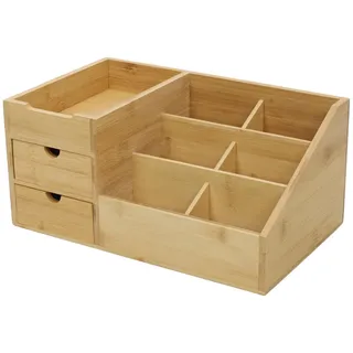 Boximo Organizer Bambus Sola , Braun , Naturmaterialen , 20x15.4x33 cm , Badaccessoires, Kosmetikdosen