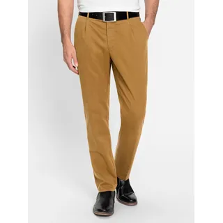 Bundfaltenhose, gelb