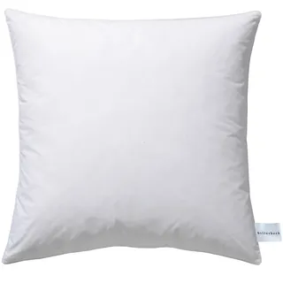 billerbeck Microfaserkissen »Aljona ungesteppt« Füllung: FLOCKIS-Faserbaellchen100Polyester 1 Stk. tlg., weiß