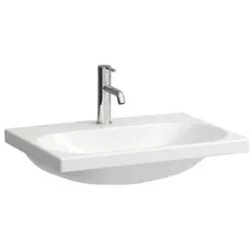 Laufen Lua Waschtisch, 1 Hahnloch, ohne Überlauf, 650x460mm, H810084, Farbe: Weiß mit LCC