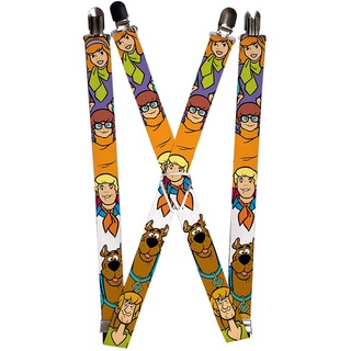 Buckle-Down Unisex-Erwachsene Suspender-Scooby DOO Hosentrger, Mehrfarbig, Einheitsgröße