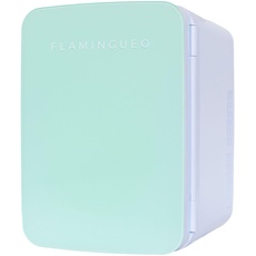 Flamingueo Kühlschrank Klein 10L - Mini Kühlschrank 12V/220V, Mini Fridge, Funktion Kühlen und Heizen, Getränkekühlschrank, Room Decor, Minibar