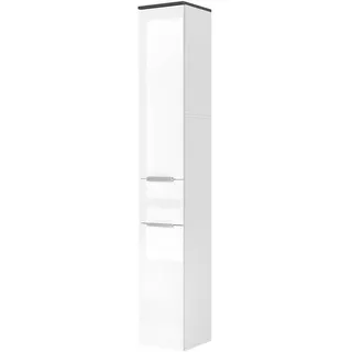 Vicco Otis Hochschrank 30 x 190 cm Weiß Hochglanz MDF/Spanplatte