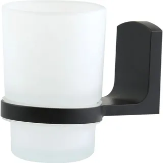 Spirella Glasbecher Taku 6,6 cm x 10,3 cm x 9,5 cm Schwarz Matt