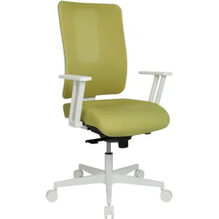 Topstar Bürostuhl Sitness Life 50, FY530E CR99 senfgrün, weiß Stoff - Grün, Weiß