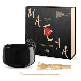 ASA Selection Moribana Matcha Set kombu shiny 3 teilig Packung 1 Stück - Schwarz