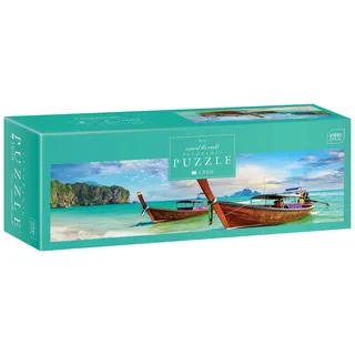 Around the World no. 2 - 1000 Pieces Panorama Jigsaw Puzzle for Adults, Rund Um die Welt Nr. 32 De