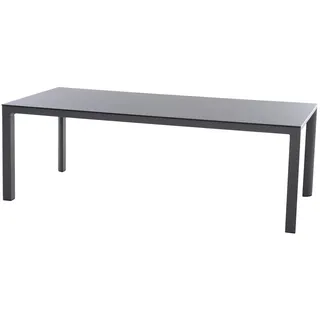 Siena Garden Silva Gartentisch 220 x 100 x 74 cm Anthrazit
