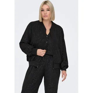 ONLY CARMAKOMA Blouson »CARJOSEE METTA LIFE LS BOMBER WVN« mit Glitzer Effekt