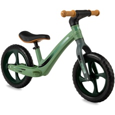 Momi MIZO Kinderlaufrad für Mädchen und Jungen (max. Körpergewicht 25 kg), Lauf-Zweirad mit pannensicheren Kunststoffrädern und Fußstützen, leichte Konstruktion – nur 3 kg
