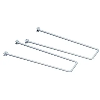 Barriere silber für Wandregal Biedrax - 2 Stück