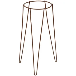 Sauvic Blumentopfhalter mit Rost-Effekt, 20 cm Durchmesser und 80 cm hohen Beinen