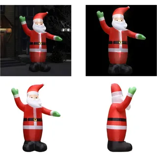 vidaXL LED Weihnachtsmann Aufblasbar mit LEDs Weihnachtsdeko IP44 3 m - Aufblasbarer Weihnachtsmann -Weihnachtsmann Aufblasbar - LED Weihnachtsmann - LED Weihnachtsmänner - Rot