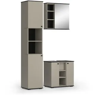 Vicco Joli 3-tlg. Greige/Schwarz