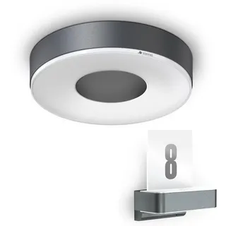 Steinel Welcome Home Bundle aus LED Innenleuchte RS 200 SC + LED Hausnummernleuchte L 820 SC anthrazit, smarte Vernetzung und Einstellung per App